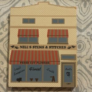 Cat’s Meow Nell’s Stems & Stitches. DesMoines, Iowa. 1995 Series VIII.